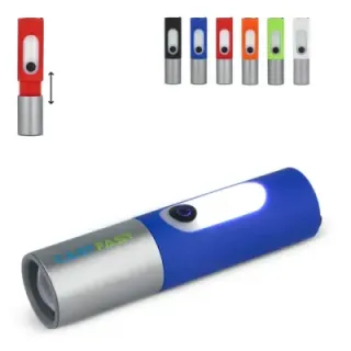 Rechargeable 10W LED Flashlight with Zoom function 300lm - LT93319 (gadzety reklamowe)